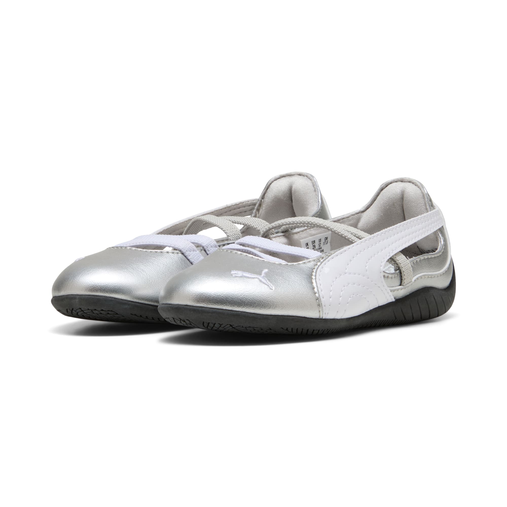 Tenis para niños Speedcat Ballet Metallic – Ash Gray-PUMA White – vista 2