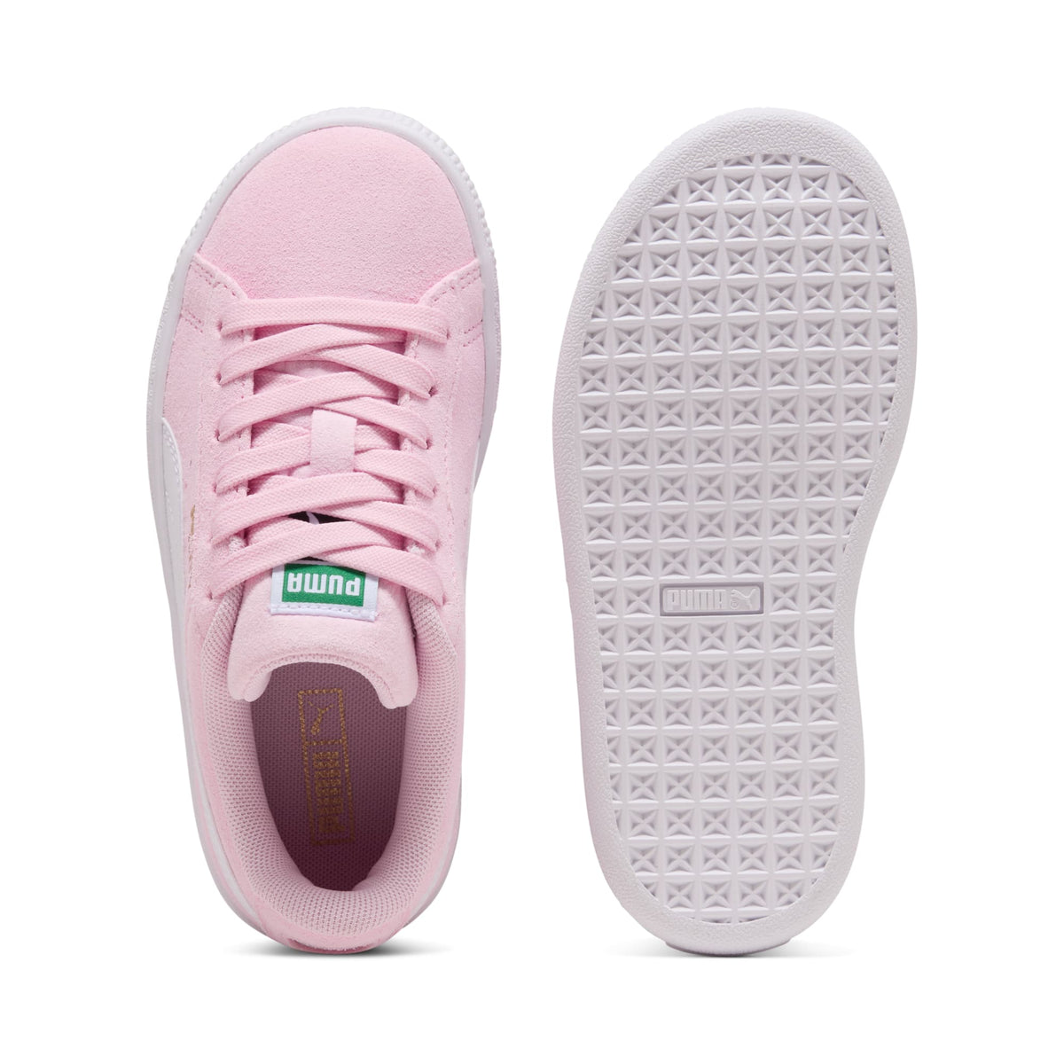 7 Colores, Tenis para niños Suede Classic – Pink Lady-PUMA White – vista 4