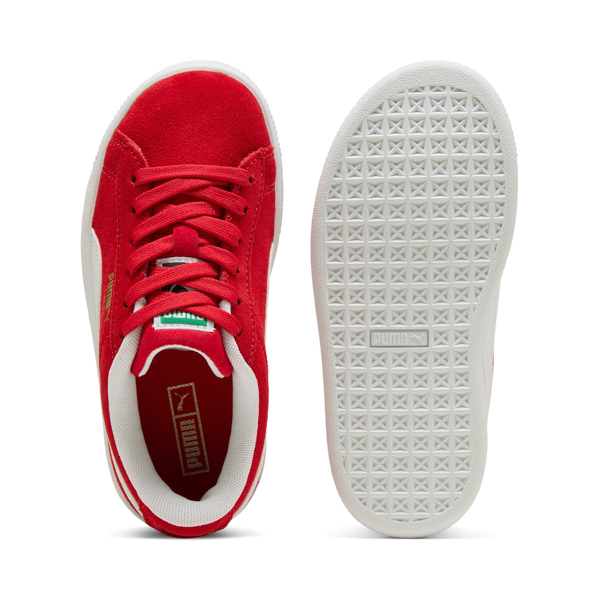 7 Colores, Tenis para niños Suede Classic – For All Time Red-PUMA White – vista 4