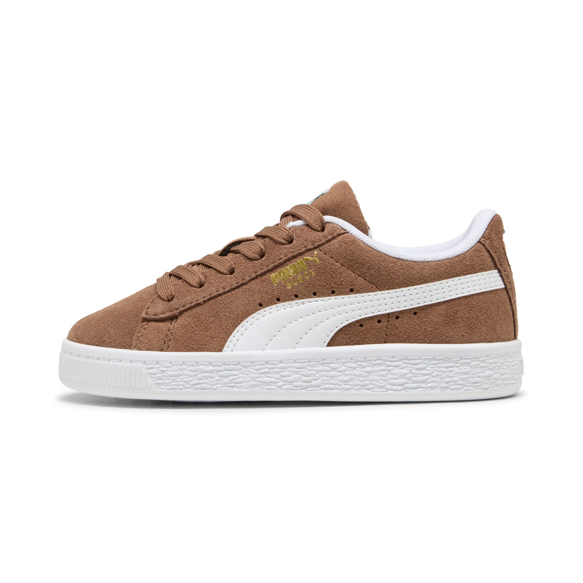 7 Colores, Tenis para niños Suede Classic – Haute Coffee-PUMA White – vista 1