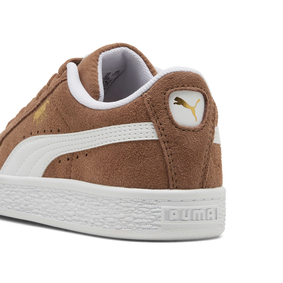 7 Colores, Tenis para niños Suede Classic – Haute Coffee-PUMA White – vista 5