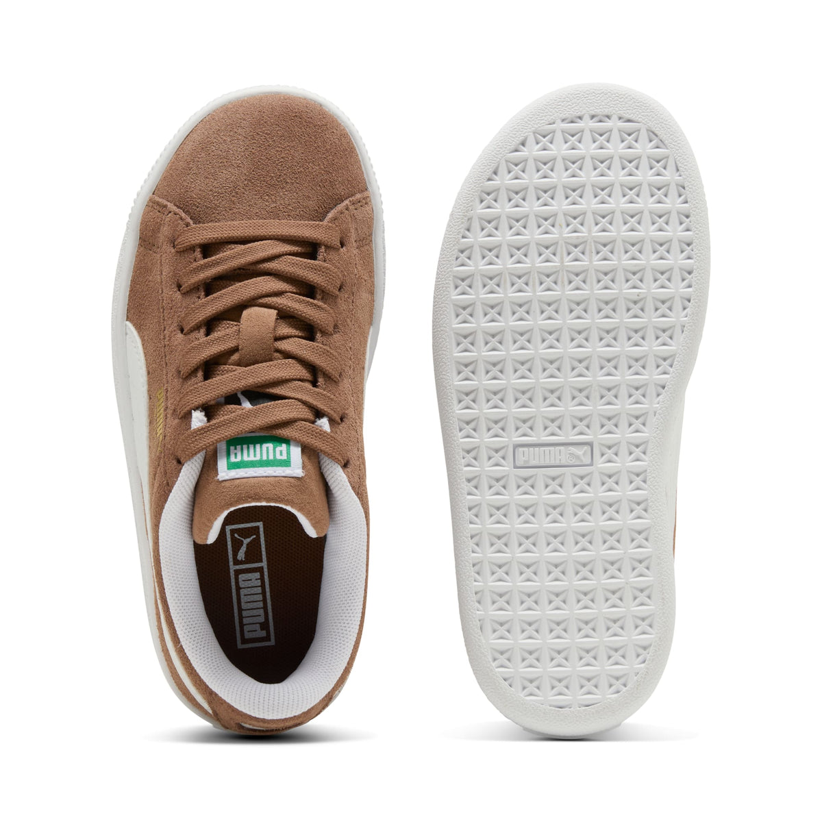 7 Colores, Tenis para niños Suede Classic – Haute Coffee-PUMA White – vista 6