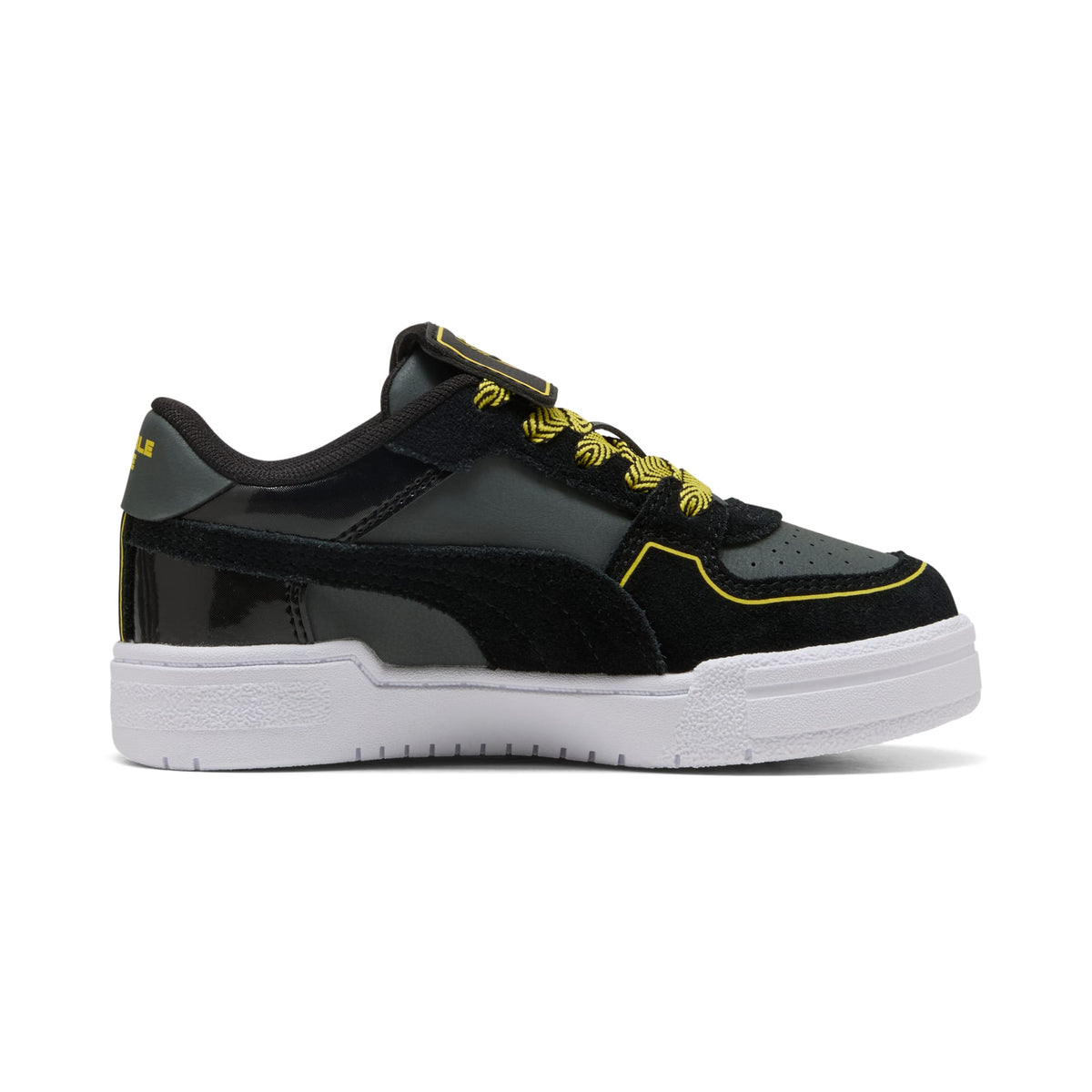 Tenis para niños pequeños PUMA x TRANSFORMERS California Pro – PUMA Black-Bright Mango Yellow – vista 7