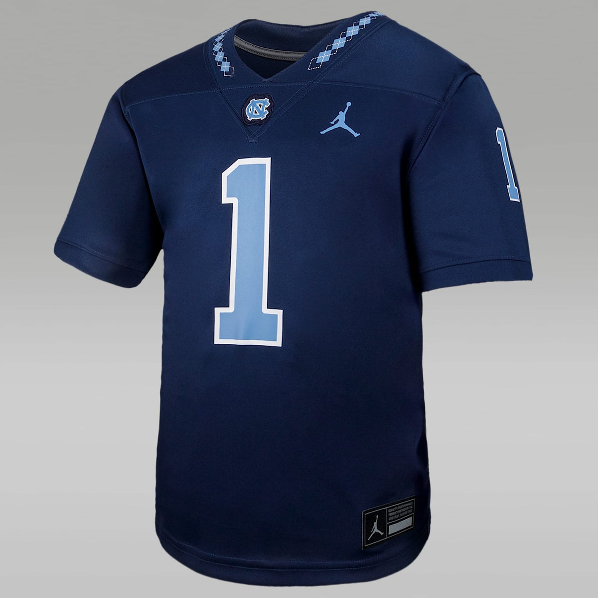Jersey universitario Jordan Untouchable Game para niños talla grande North Carolina – Azul marino – vista 1