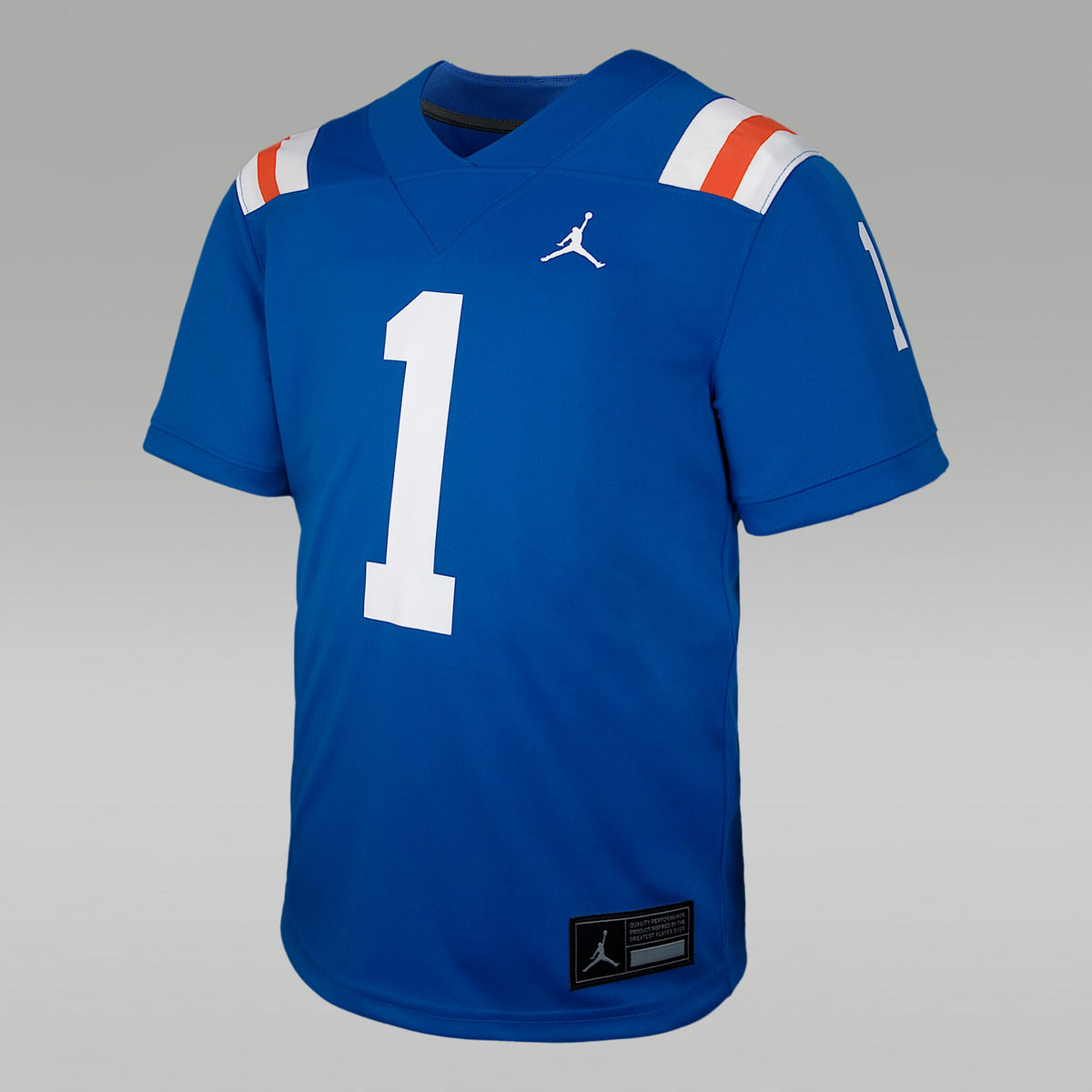 Jersey universitario Nike Untouchable Game para niños talla grande Florida – Royal – vista 1