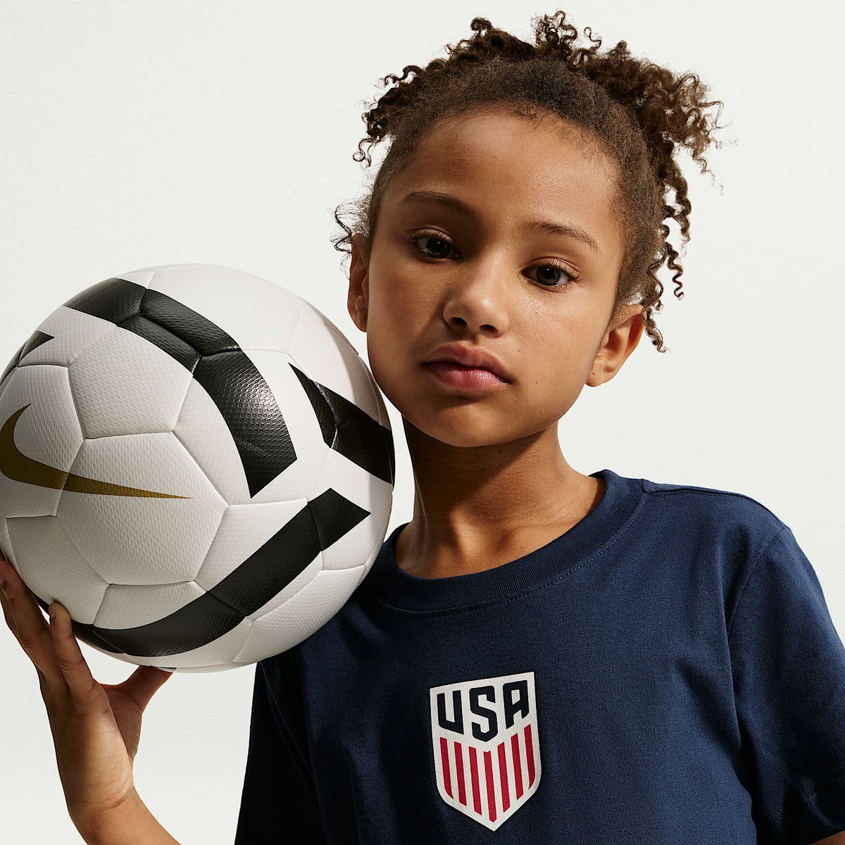 Playera de fútbol Nike para niños talla grande de la selección nacional de fútbol masculino de Estados Unidos – Azul marino medianoche – vista 3