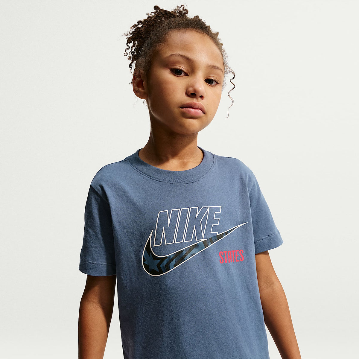 Playera de fútbol Nike para niños talla grande de la selección nacional de fútbol masculino de Estados Unidos – Azul difuso – vista 1