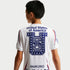 Playera de futbol de manga corta para niños talla grande USA x V.A.A. – Blanco/Azul royal intenso – vista 5