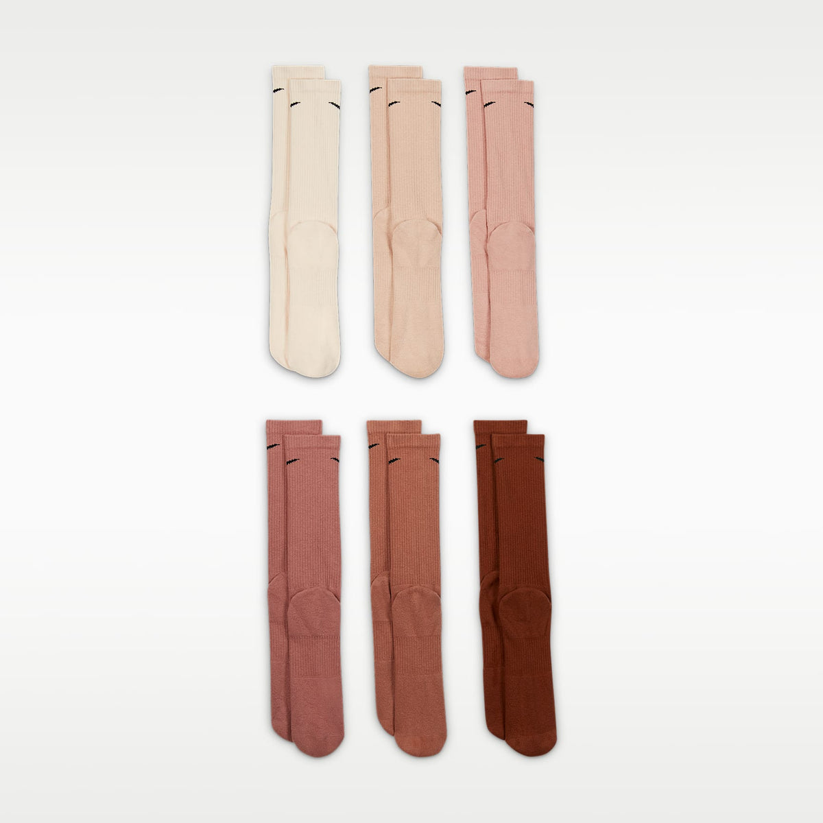 Calcetines largos de entrenamiento Nike Everyday Plus Cushioned (6 pares) – Multicolor – vista 3