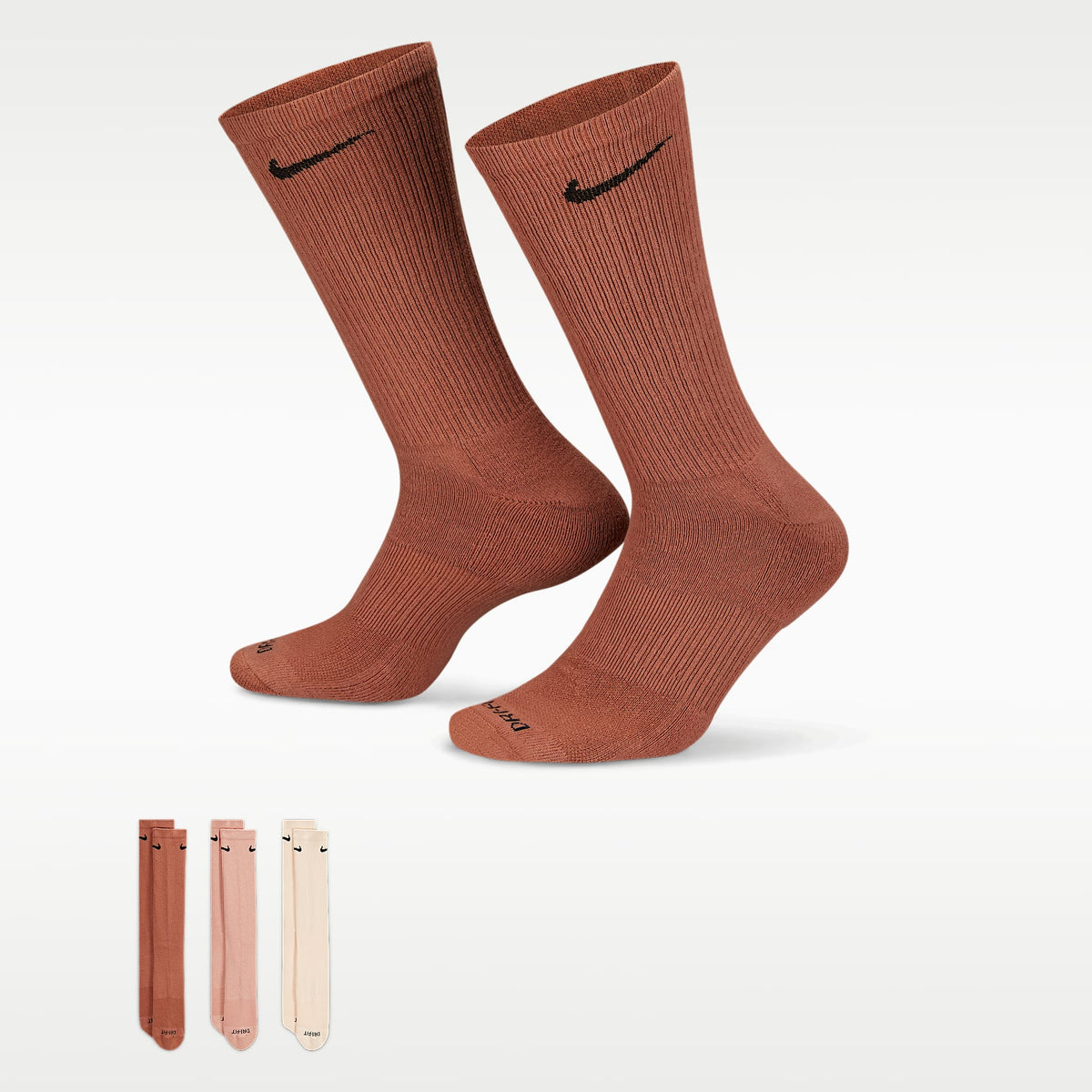 Calcetas de entrenamiento (3 pares) Nike Everyday Plus Cushioned – Multicolor – vista 1