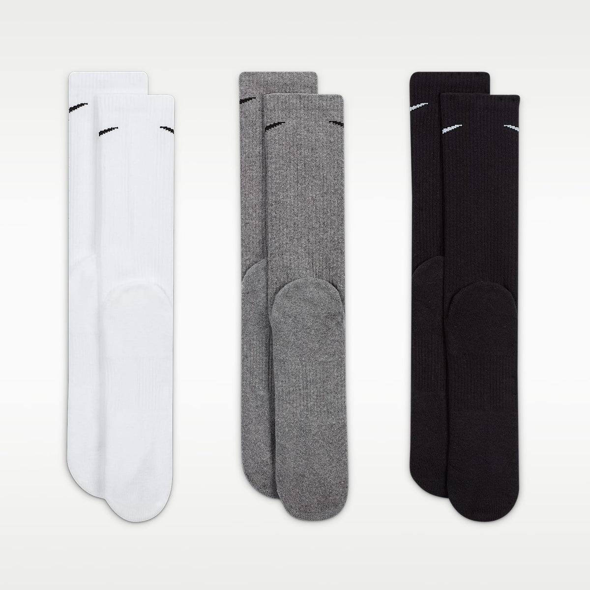 Calcetas de entrenamiento (3 pares) Nike Everyday Plus Cushioned – Multicolor – vista 3