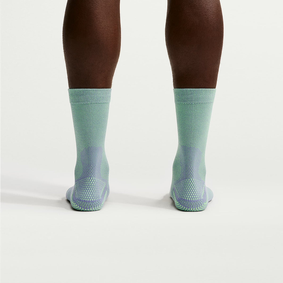Calcetas de correr (1 par) Nike Run Lightweight – Morado hierro/Verde voltaje/Platino puro/Verde voltaje – vista 3