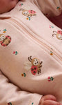 Thick Zip Growsuit Set Sweet Pea Print