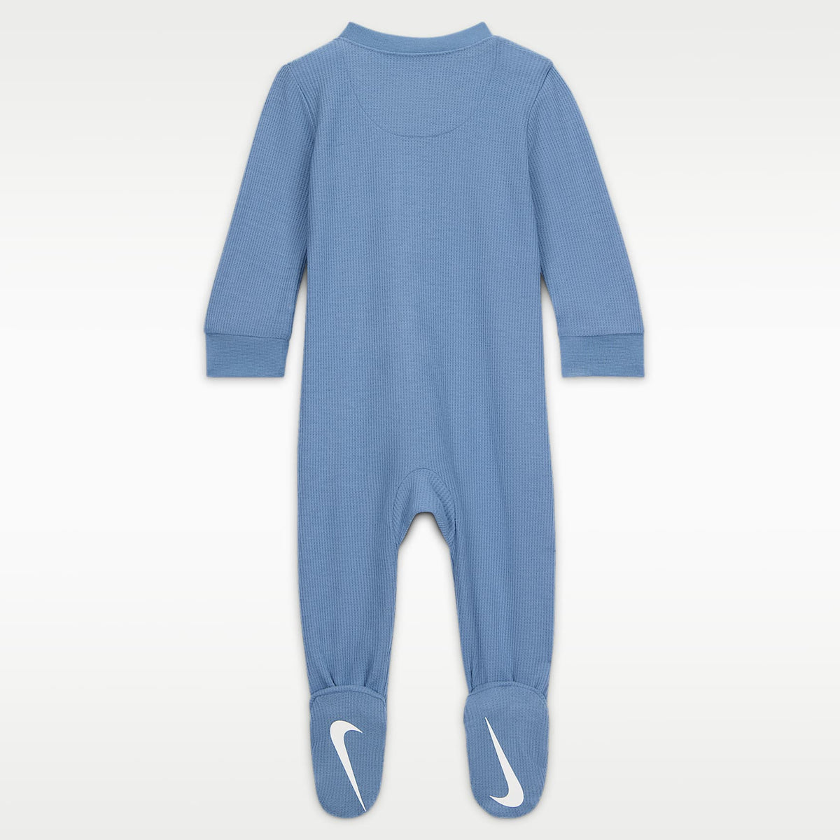 Mono completo de tejido Knit tipo waffle de viscosa para bebé Nike – Azul – vista 2