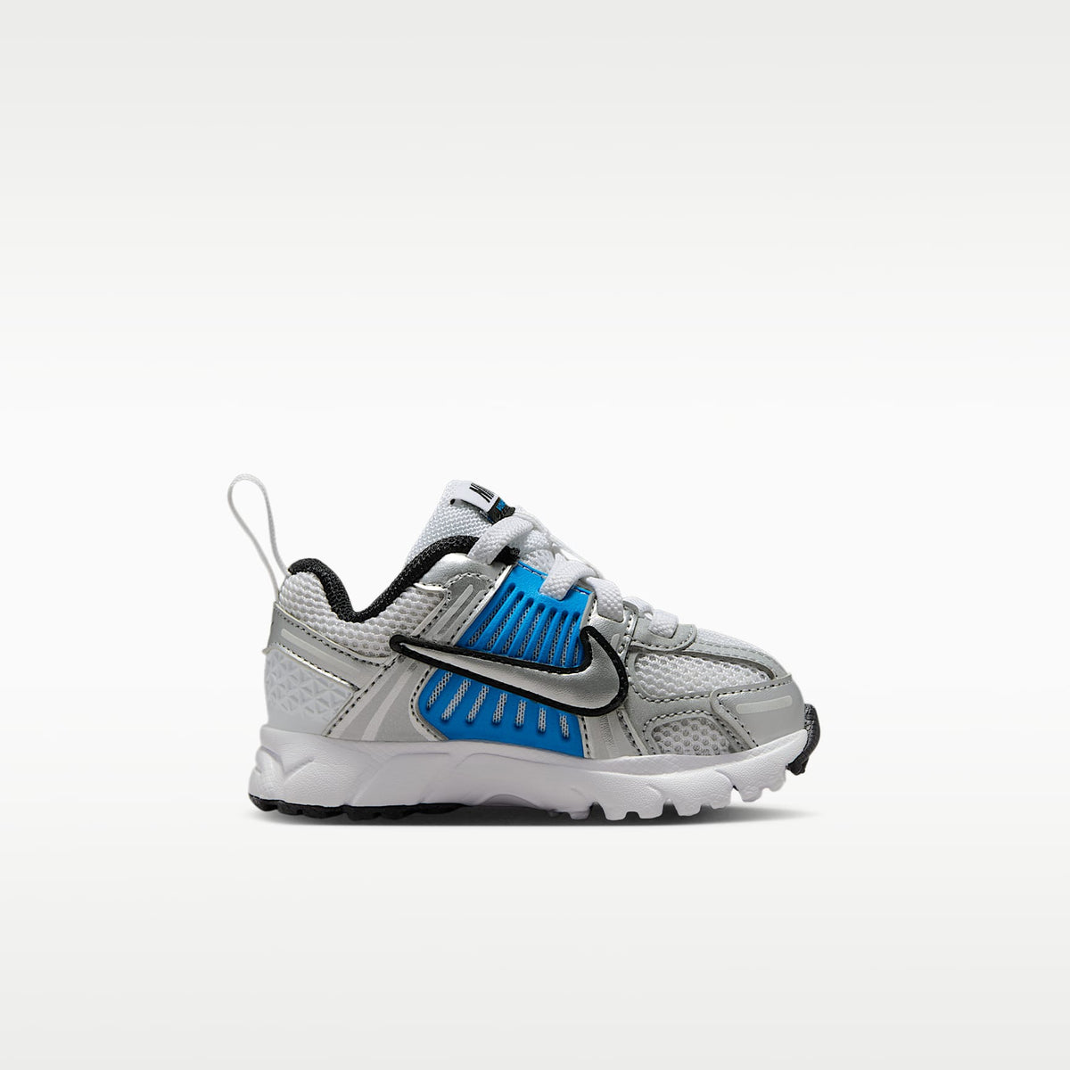 Nike Vomero 5 – Blanco/Azul foto claro/Negro/Plata metalizado – vista 3
