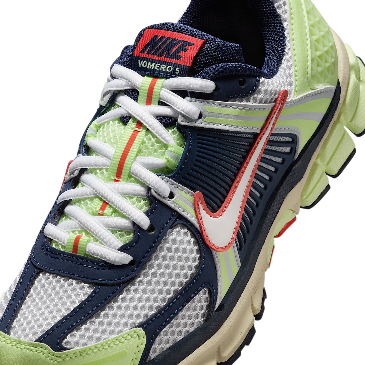 Nike Vomero 5 – Voltio ligero/Azul marino medianoche/Platino puro/Blanco – vista 7