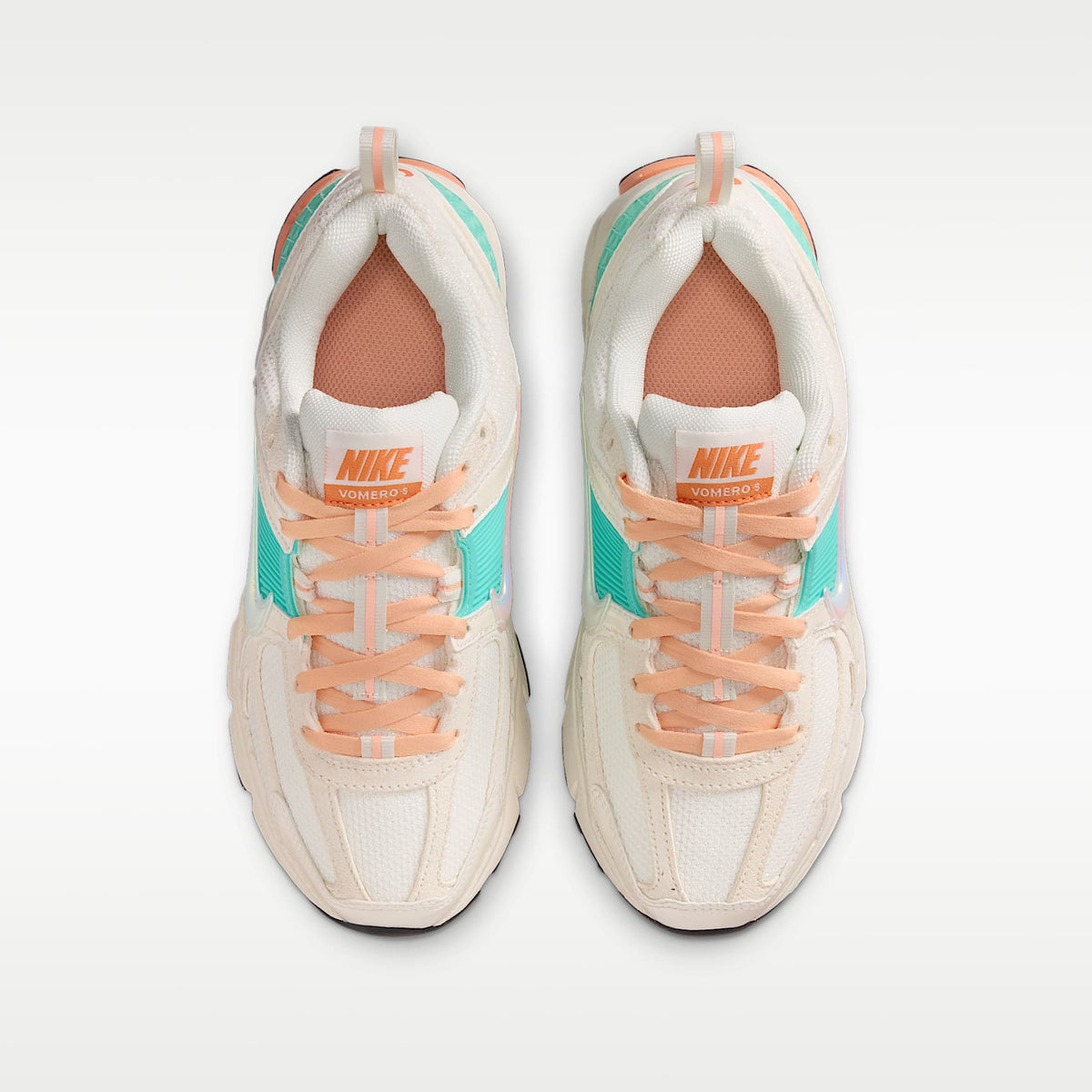 Nike Vomero 5 – Vela/Turquesa desteñido/Marrakech/Tiza naranja – vista 4