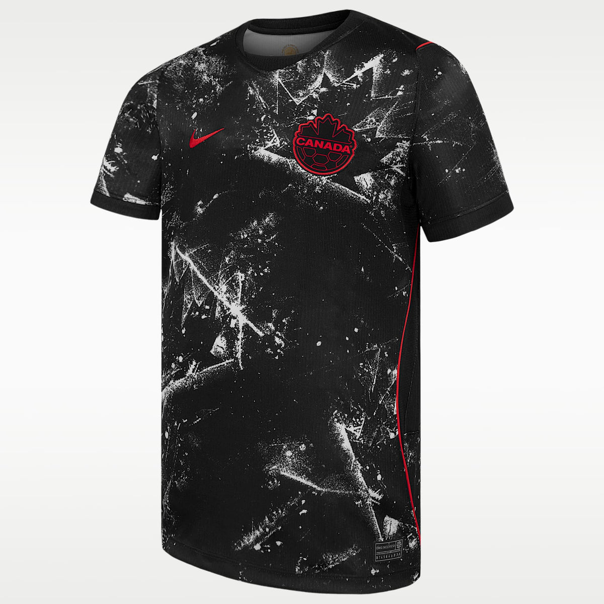 Jersey de futbol Nike Dri-FIT de Canadá visitante Stadium para niños talla grande – Negro – vista 1
