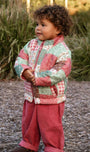 Chaqueta Acolchada Reversible Purebaby con Estampado Patchwork