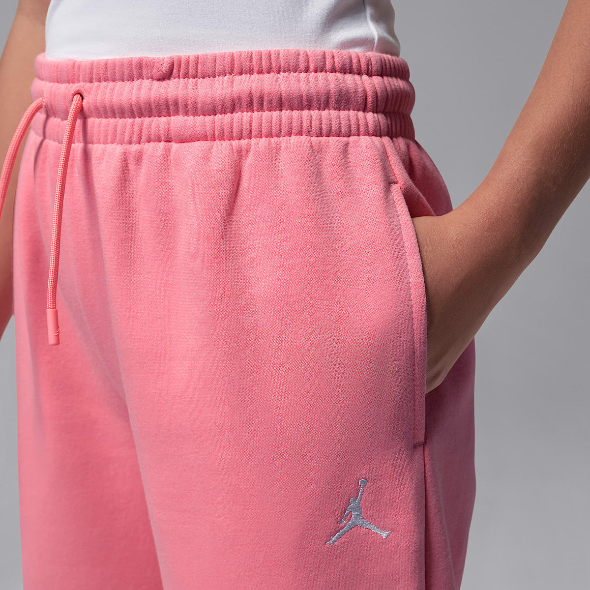 Pants para niños talla grande Jordan Brooklyn Fleece – Rosa – vista 3
