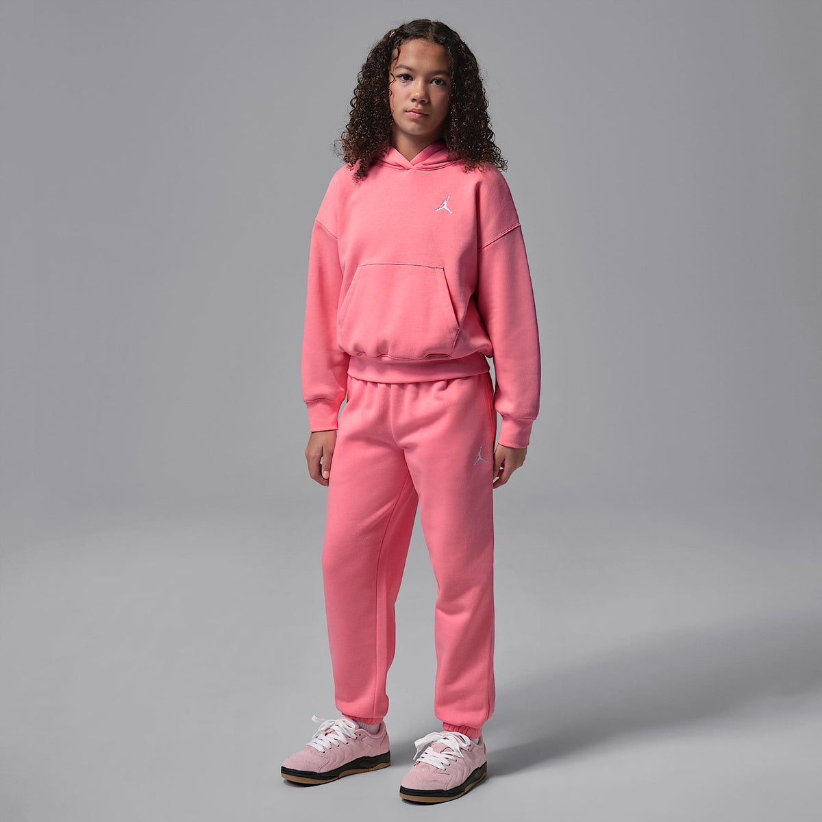 Pants para niños talla grande Jordan Brooklyn Fleece – Rosa – vista 6
