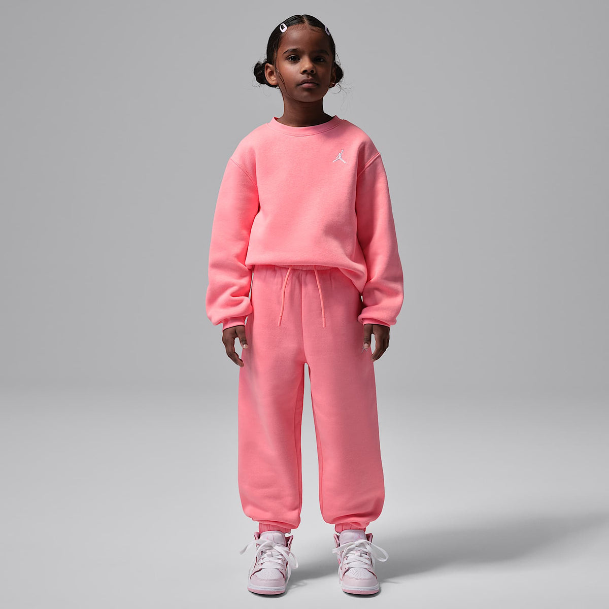 Pants para niños talla pequeña Jordan Brooklyn Fleece – Rosa – vista 6