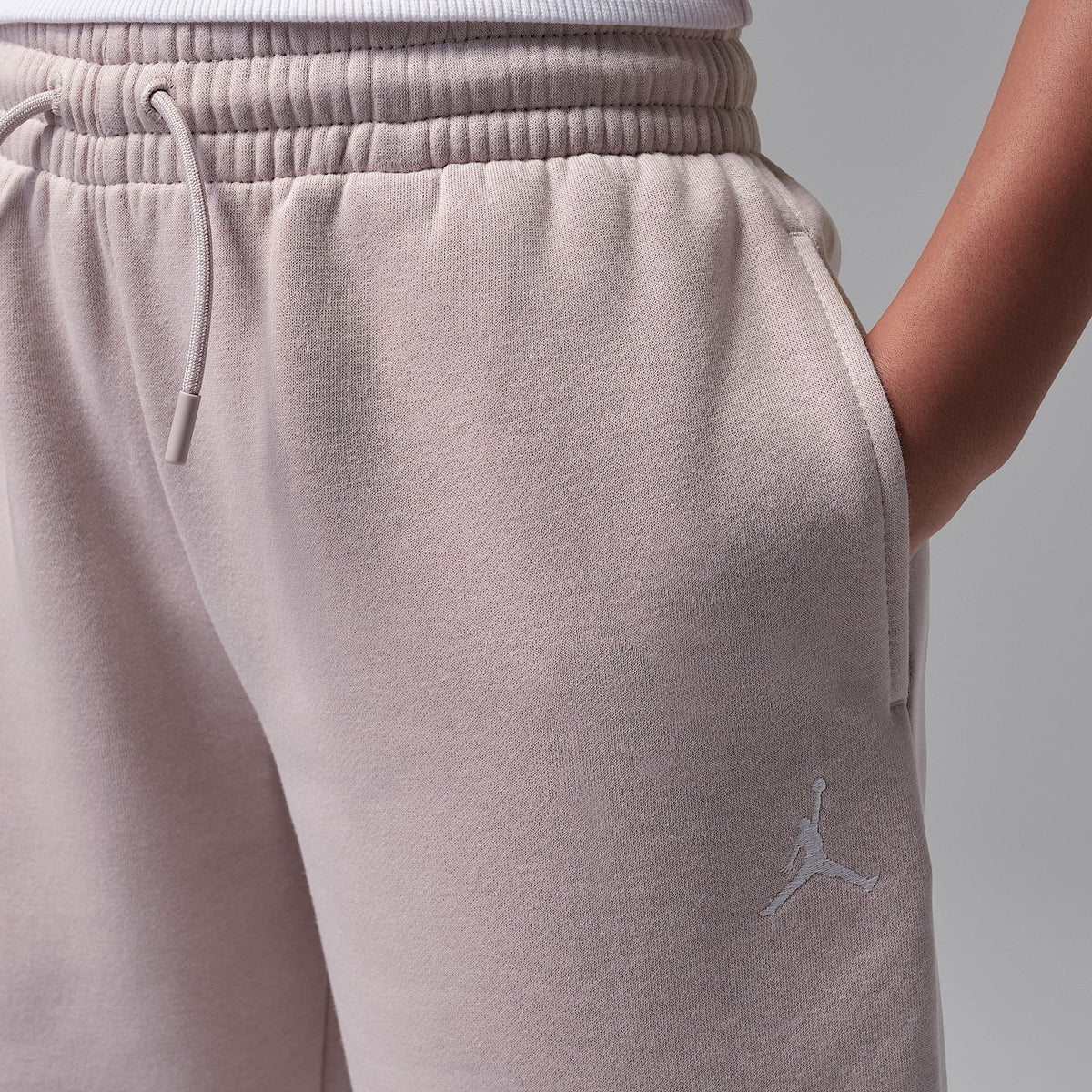 Pants para niños talla grande Jordan Brooklyn Fleece – Rosa – vista 3