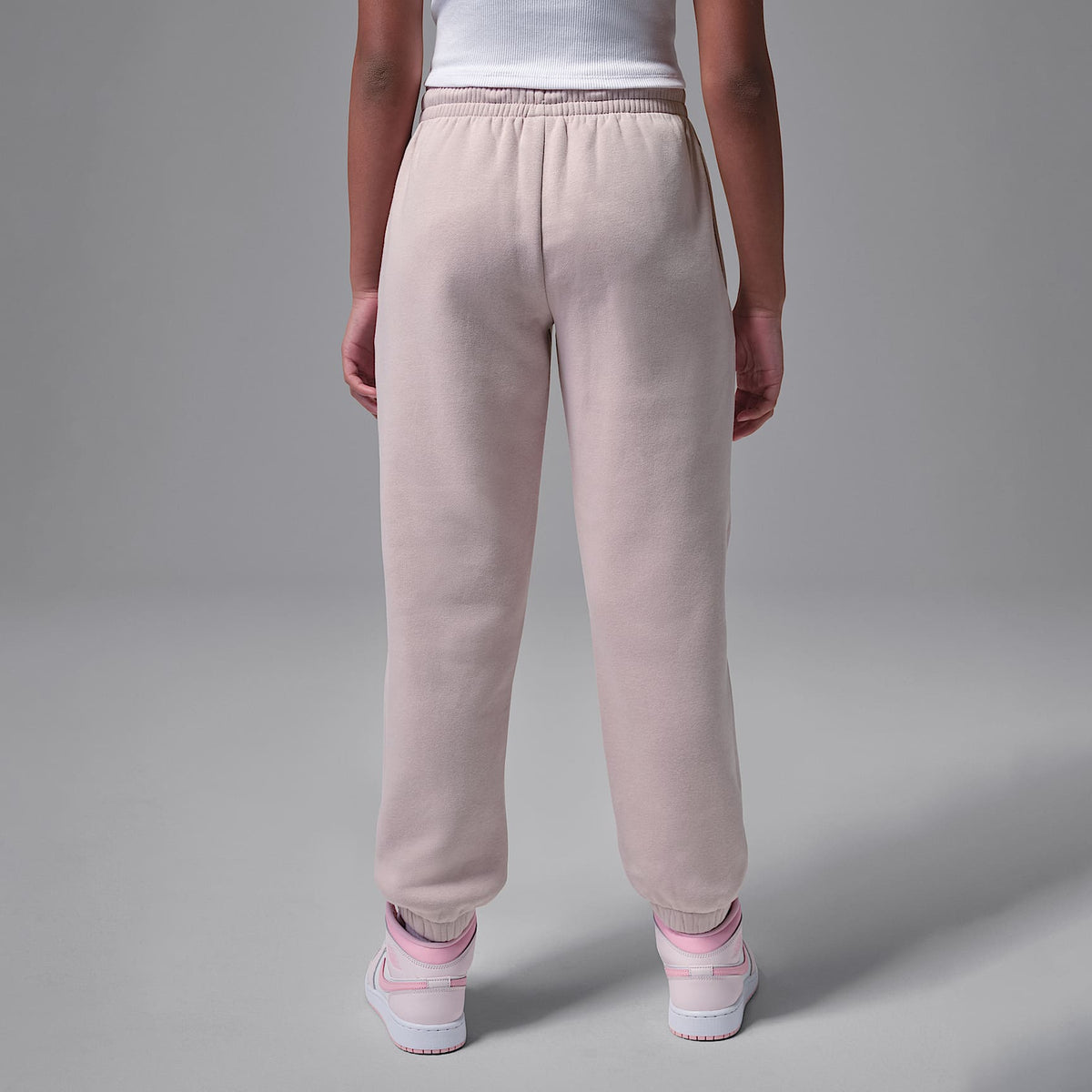 Pants para niños talla grande Jordan Brooklyn Fleece – Rosa – vista 2