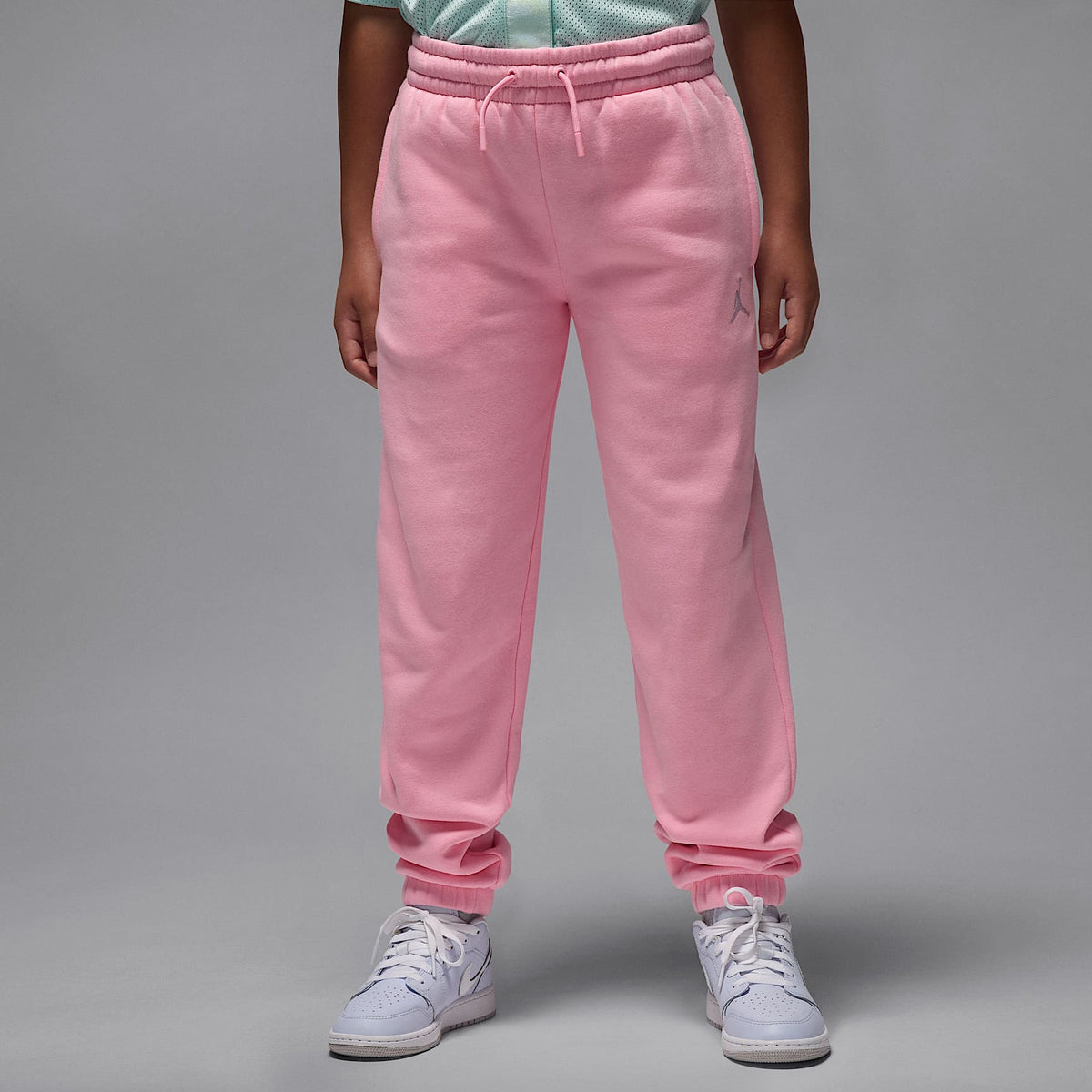 Pants para niños talla grande Jordan Brooklyn Fleece – Rosa suave medio – vista 1