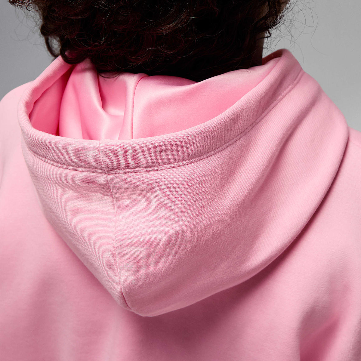 Sudadera con gorro sin cierre para niños talla grande Jordan Brooklyn Fleece – Rosa suave medio – vista 6