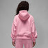 Sudadera con gorro sin cierre para niños talla grande Jordan Brooklyn Fleece – Rosa suave medio – vista 2