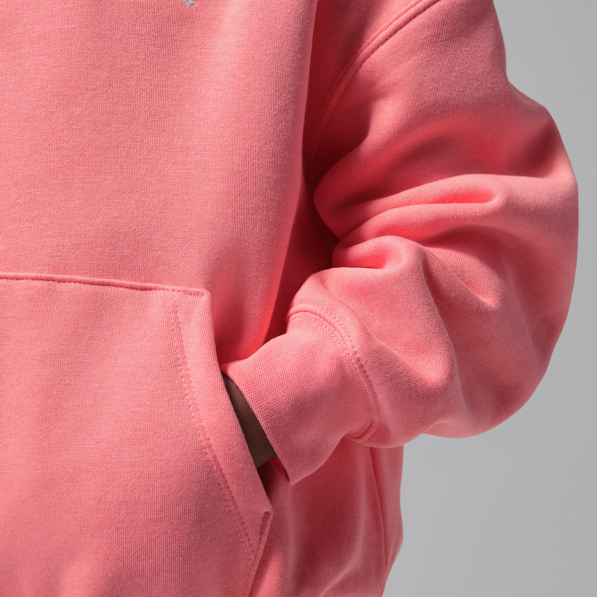 Sudadera con gorro sin cierre para niños talla pequeña Jordan Brooklyn Fleece – Rosa – vista 5
