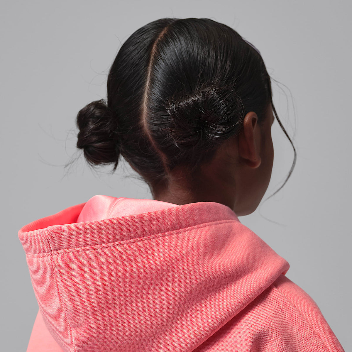 Sudadera con gorro sin cierre para niños talla pequeña Jordan Brooklyn Fleece – Rosa – vista 6