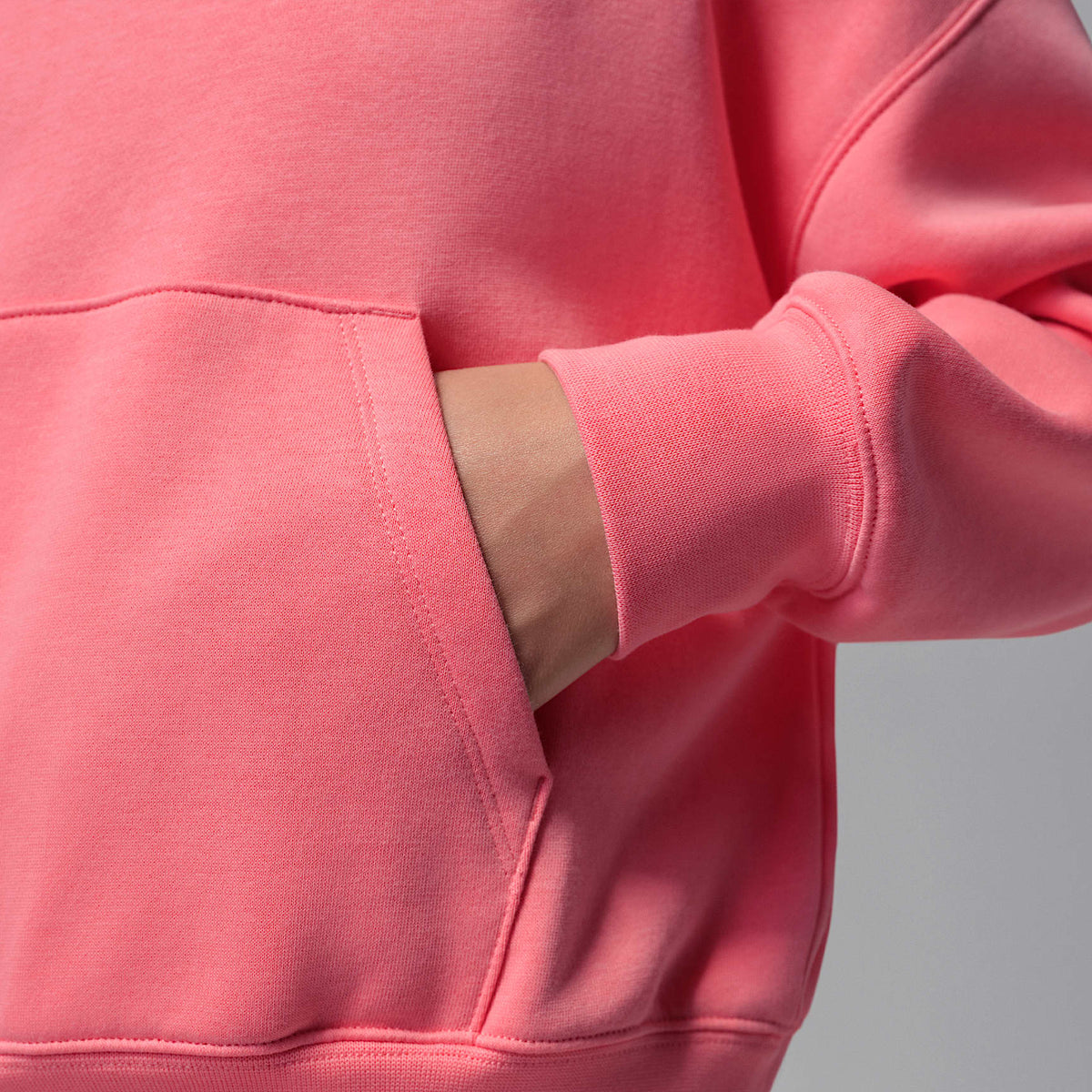 Sudadera con gorro sin cierre para niños talla grande Jordan Brooklyn Fleece – Rosa – vista 4