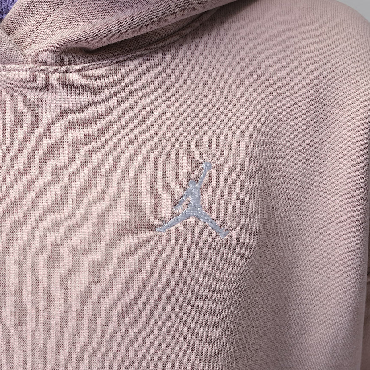 Sudadera con gorro sin cierre para niños talla grande Jordan Brooklyn Fleece – Rosa – vista 4