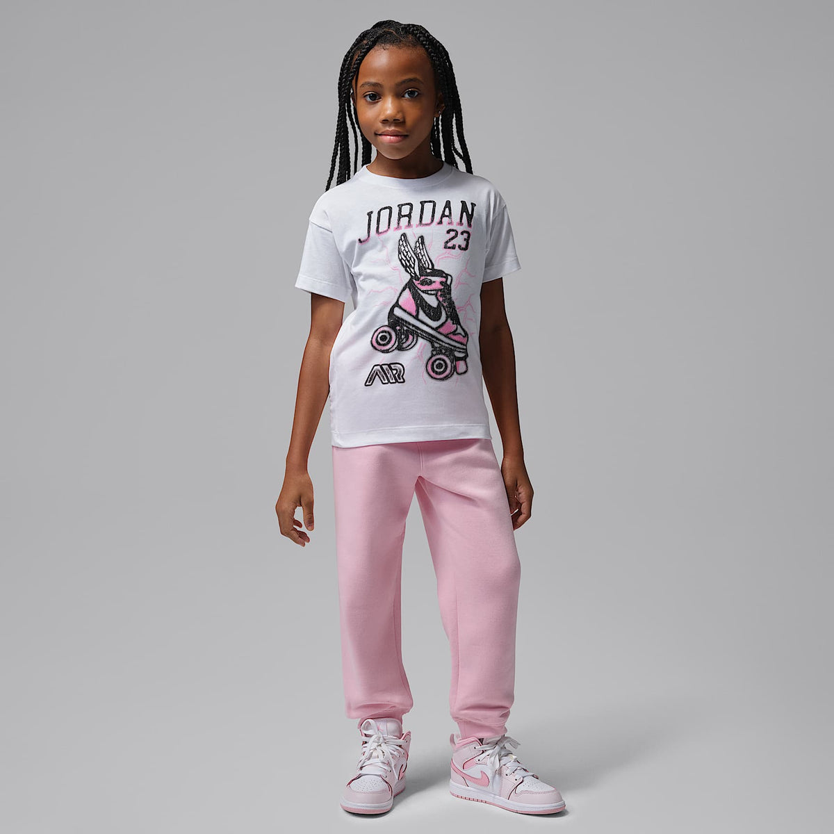 Playera Flight Sk8 para niños talla pequeña Jordan – Blanco – vista 6