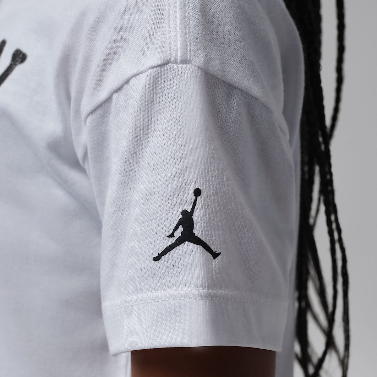 Playera Flight Sk8 para niños talla pequeña Jordan – Blanco – vista 5