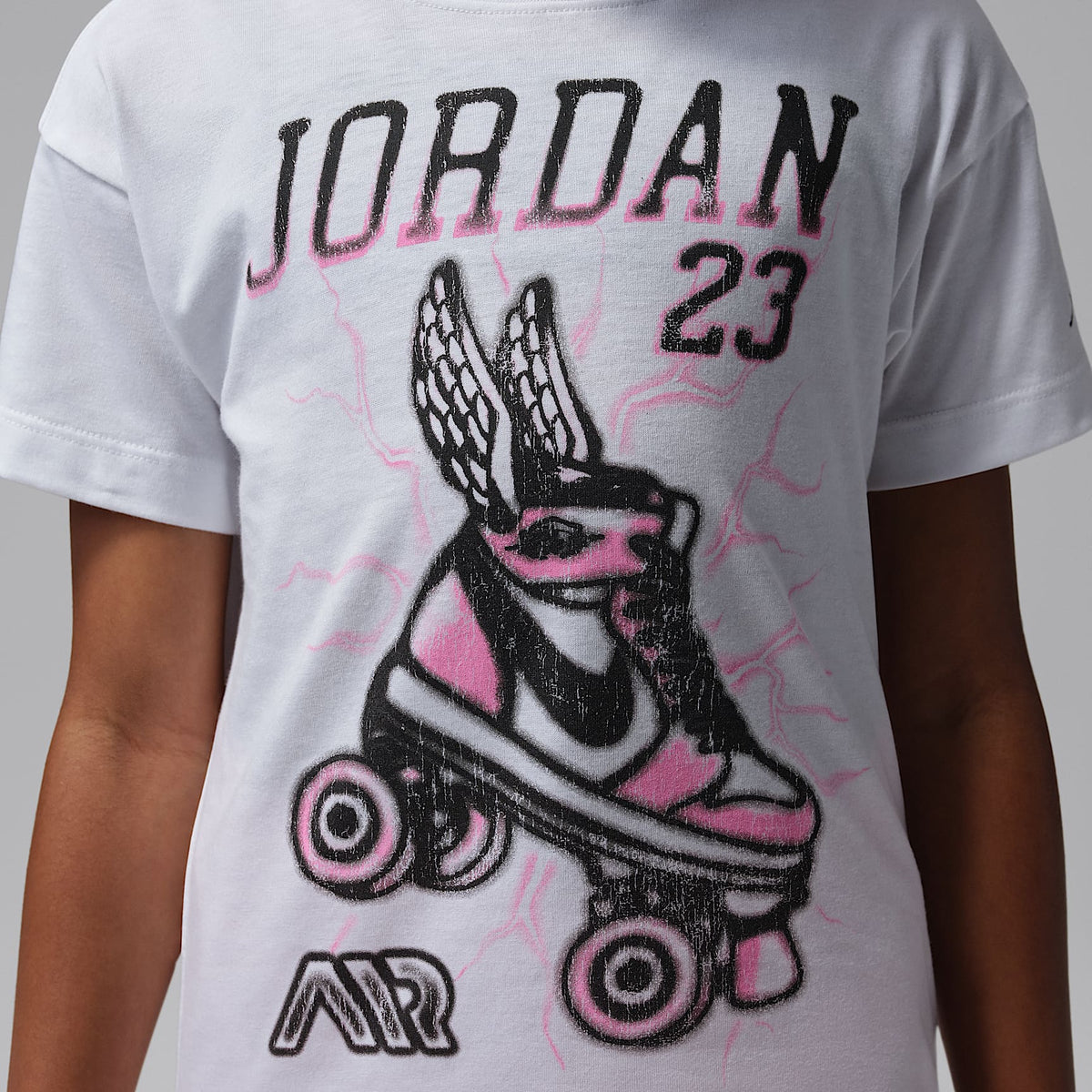 Playera Flight Sk8 para niños talla pequeña Jordan – Blanco – vista 4