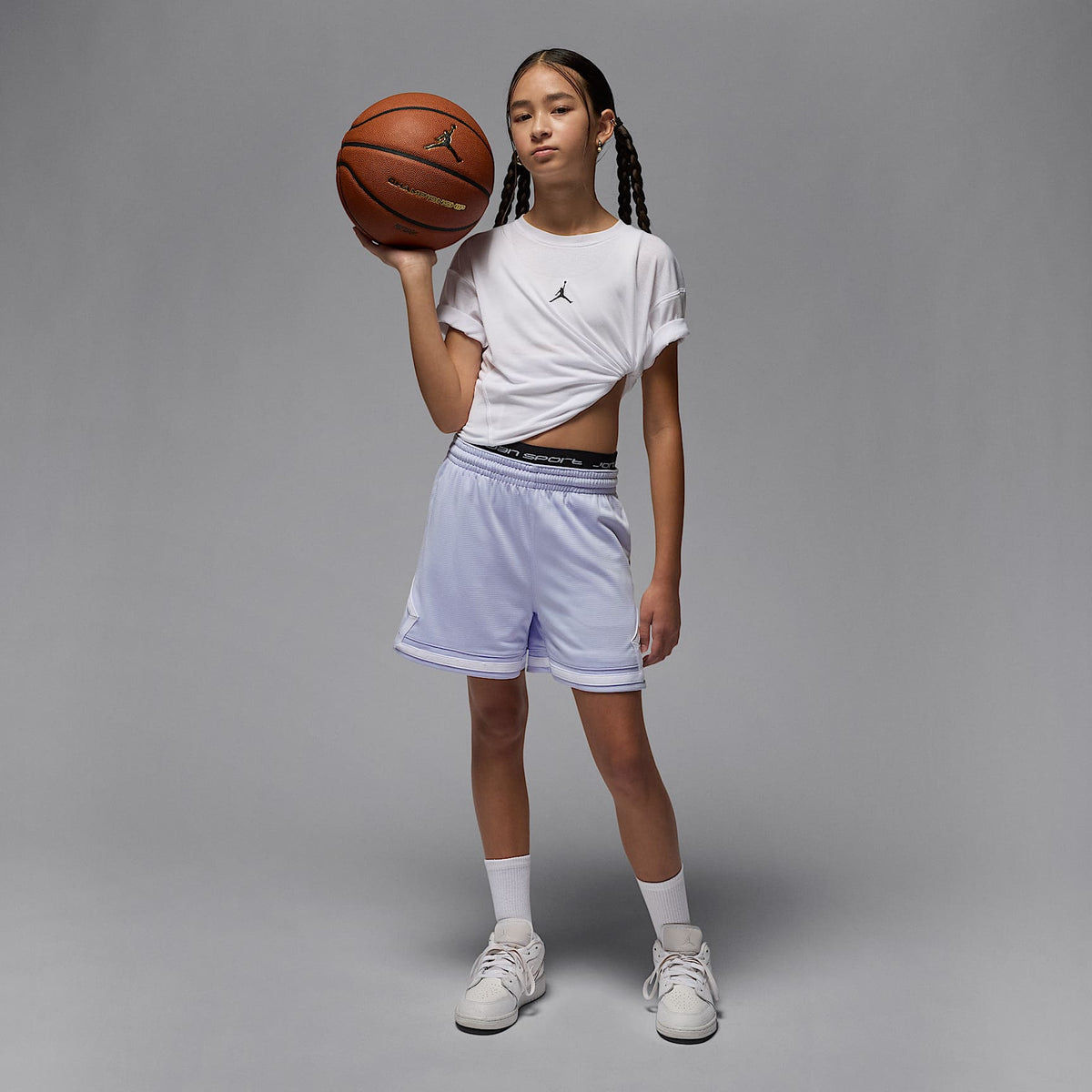 Shorts Diamond Dri-FIT para niños talla grande Jordan – Fantasma – vista 6