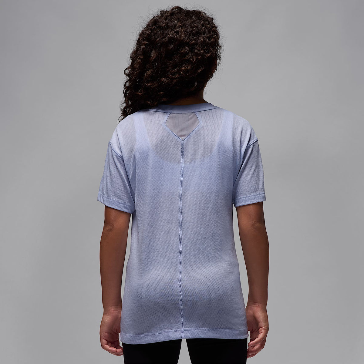 Playera de manga corta Diamond Dri-FIT para niños talla grande Jordan Sport – Fantasma – vista 2