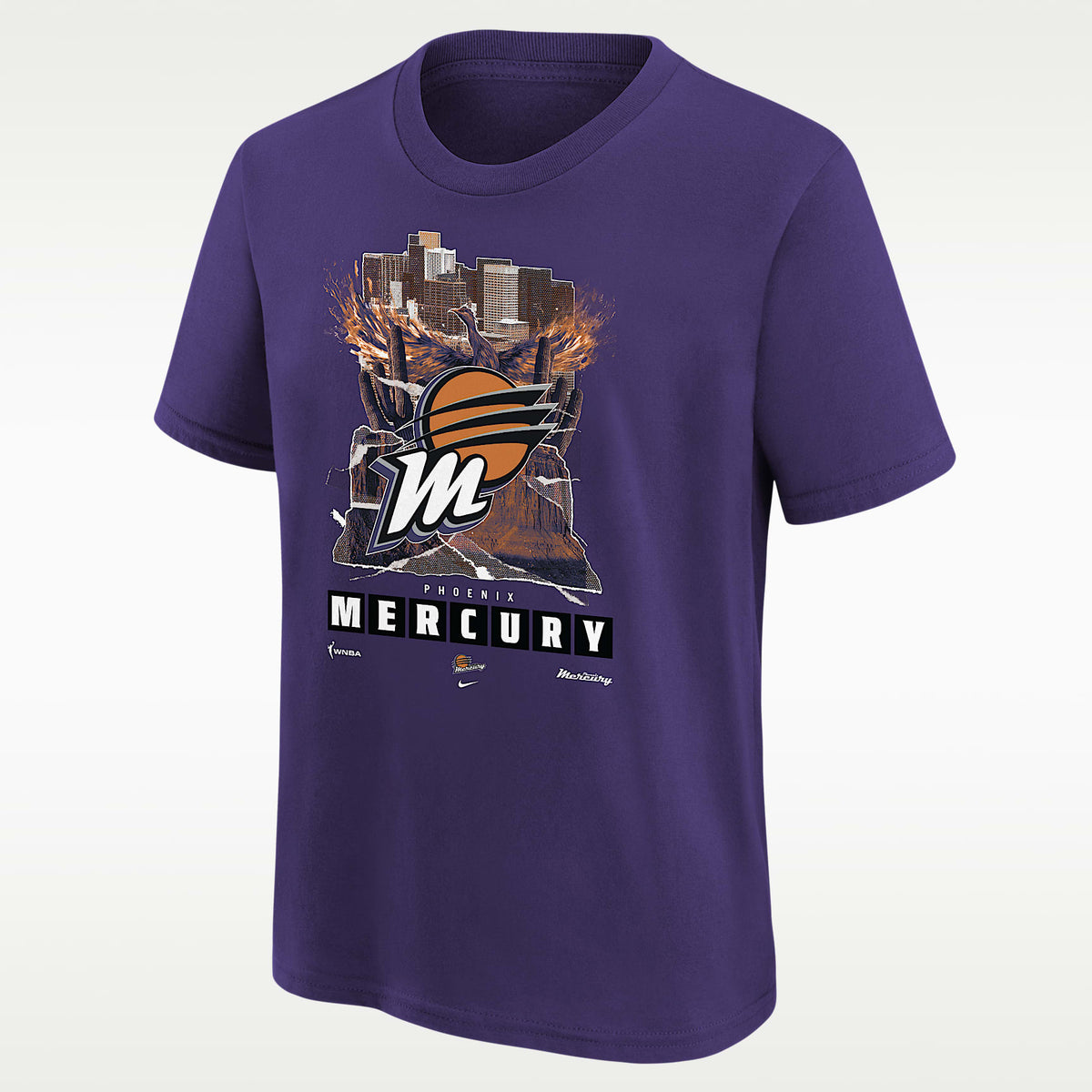 Playera Nike WNBA para niños talla grande Phoenix Mercury – Orquídea nuevo – vista 1