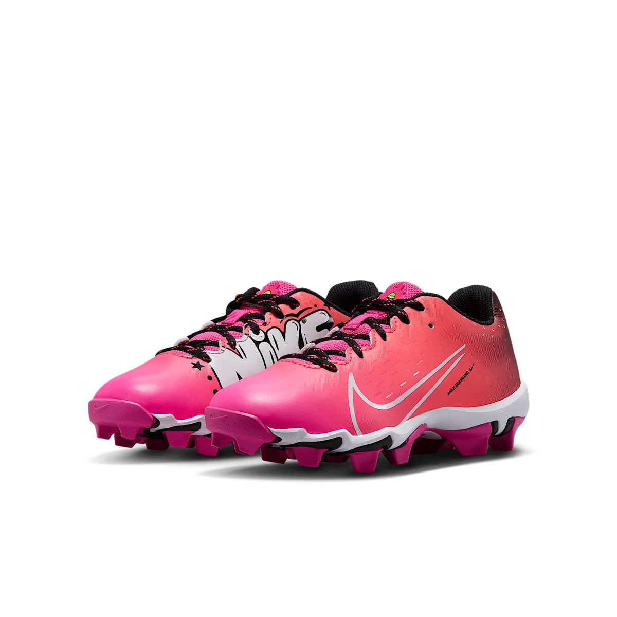 Nike Hyperdiamond 4 Keystone – Fucsia láser/Ponche cálido/Negro/Blanco – vista 5
