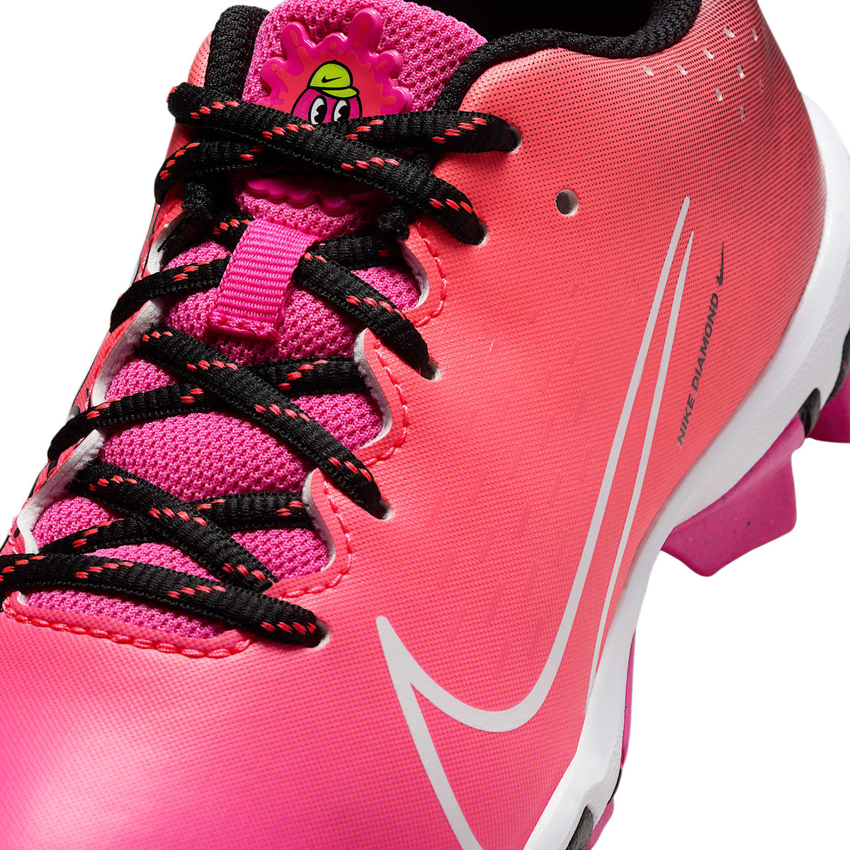 Nike Hyperdiamond 4 Keystone – Fucsia láser/Ponche cálido/Negro/Blanco – vista 8