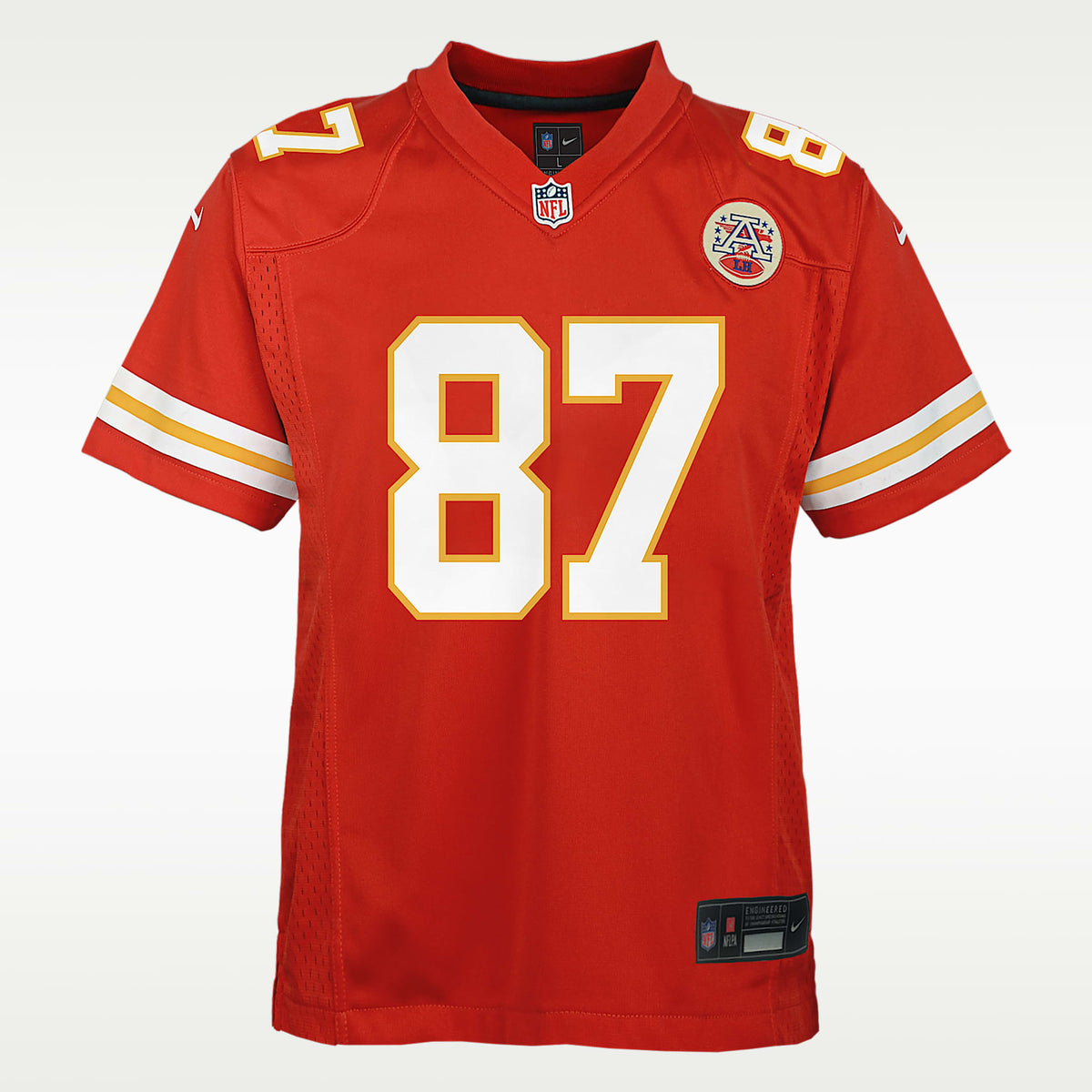 Jersey Nike de la NFL para niños talla grande Travis Kelce Kansas City Chiefs – Rojo – vista 1