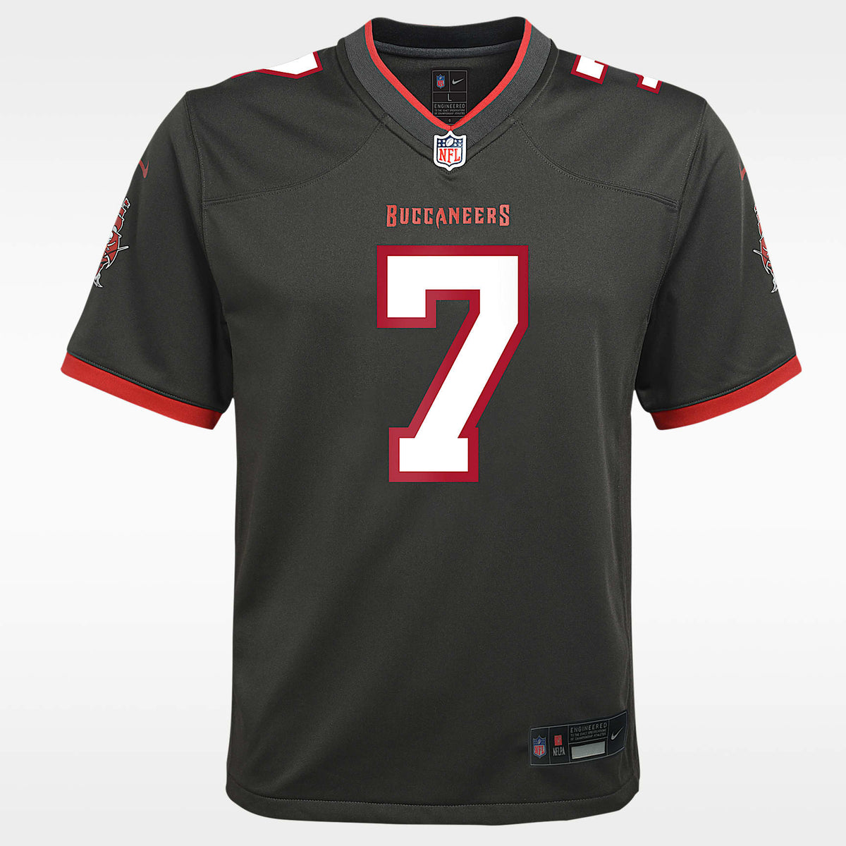 Jersey Nike de la NFL Game para niños talla grande Bucky Irving Tampa Bay Buccaneers – Peltre – vista 1