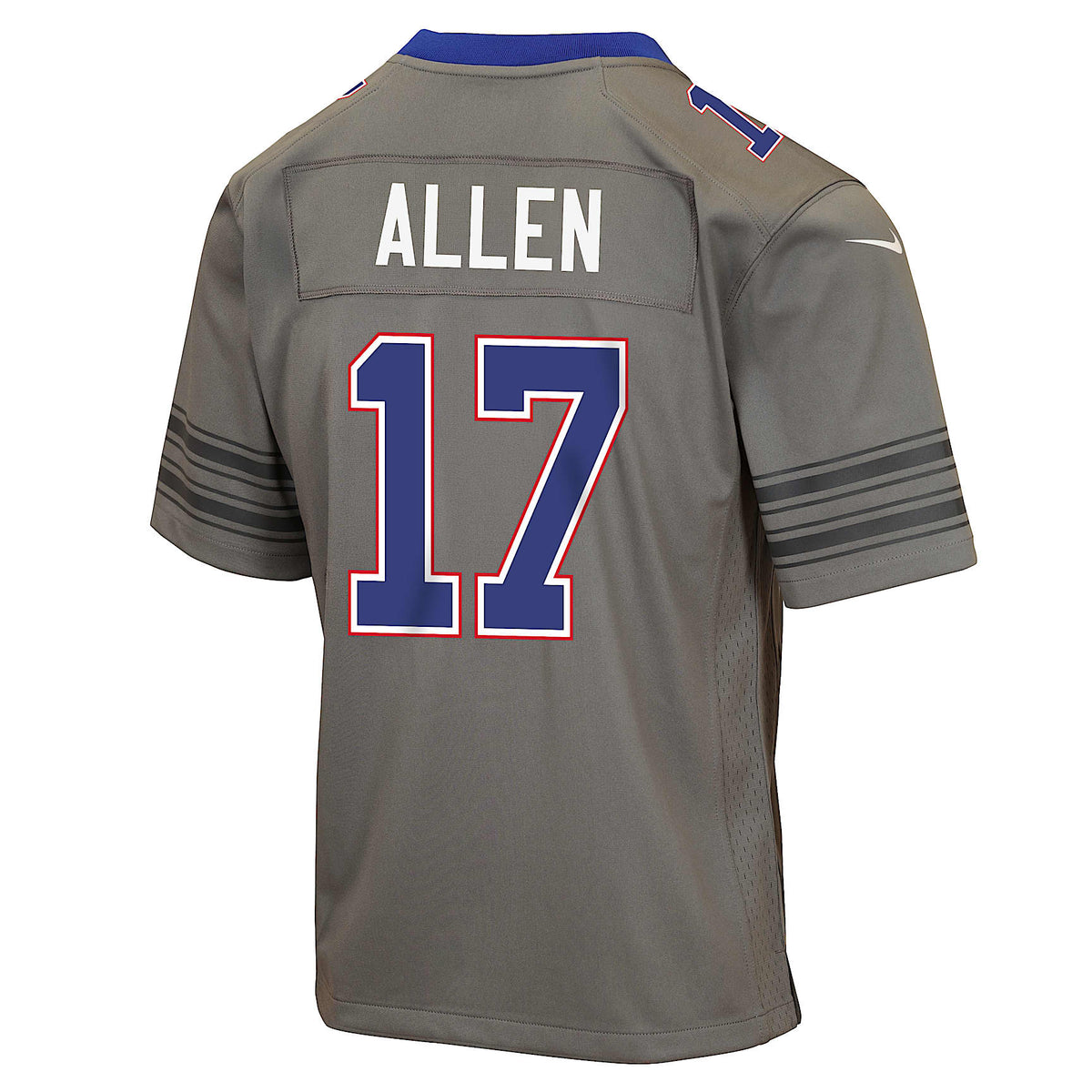 Jersey Nike de la NFL Game para niños talla grande Josh Allen Buffalo Bills – Gris – vista 2