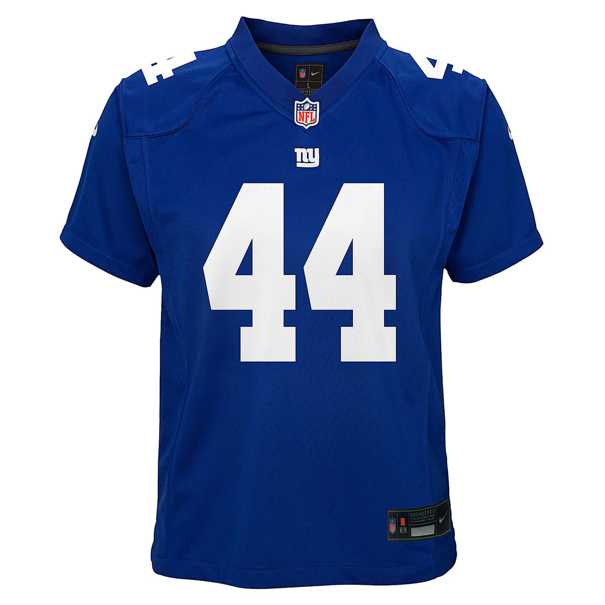 Jersey de fútbol americano Game para niños talla grande Cam Skattebo de los New York Giants – Royal – vista 1