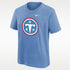 Playera Nike de la NFL para niños talla grande Tennessee Titans Logo – Azul claro – vista 1