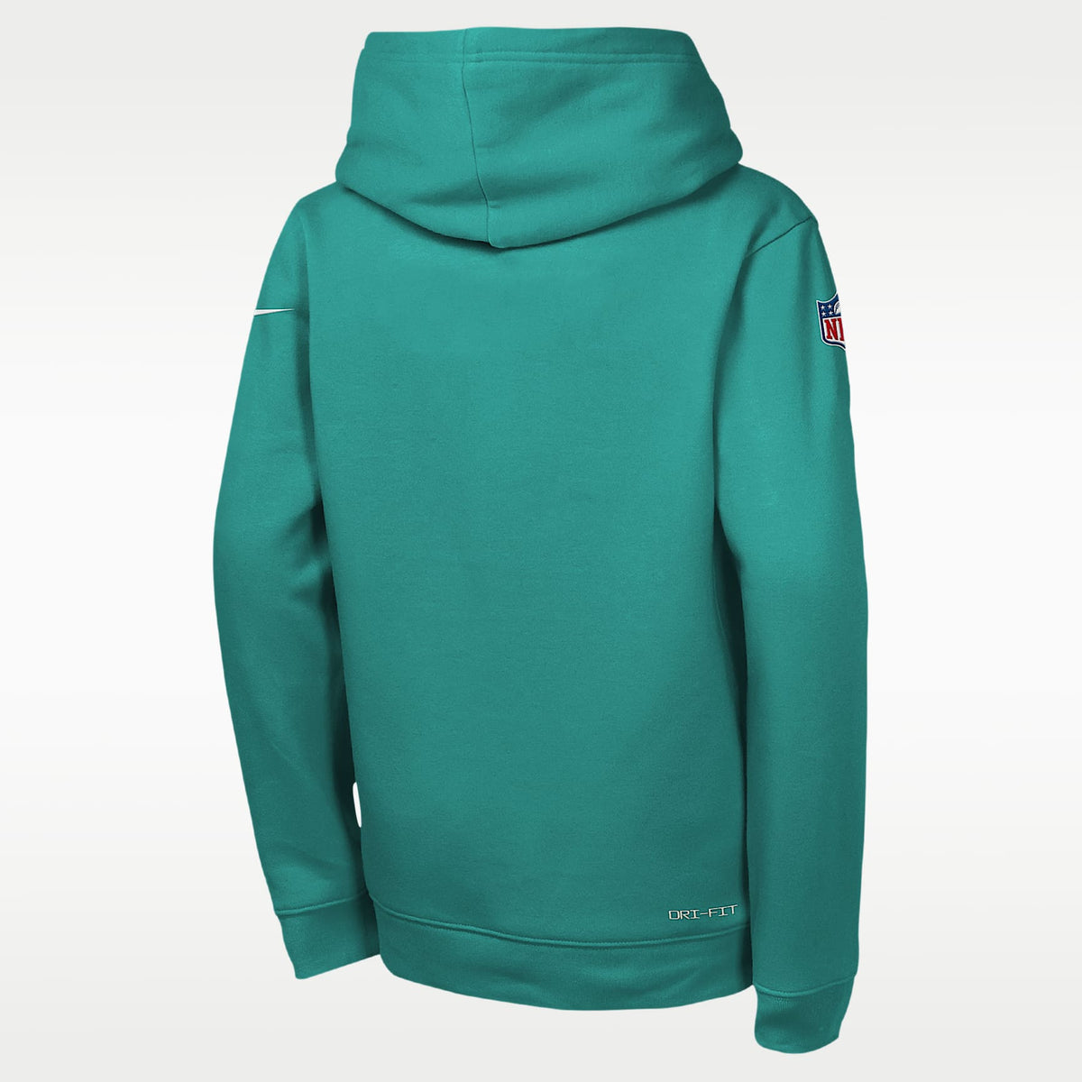Sudadera con gorro sin cierre Nike Dri-FIT de la NFL para niños talla grande Miami Dolphins Sideline – Agua – vista 2
