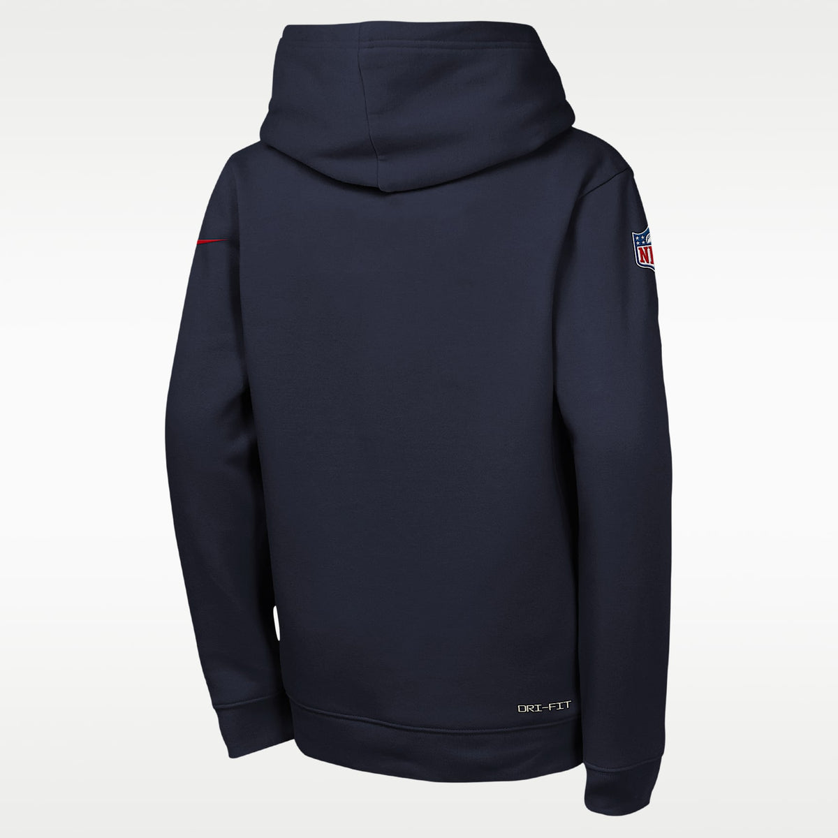 Sudadera con gorro sin cierre Nike Dri-FIT de la NFL para niños talla grande New England Patriots Sideline – Azul marino universitario – vista 2